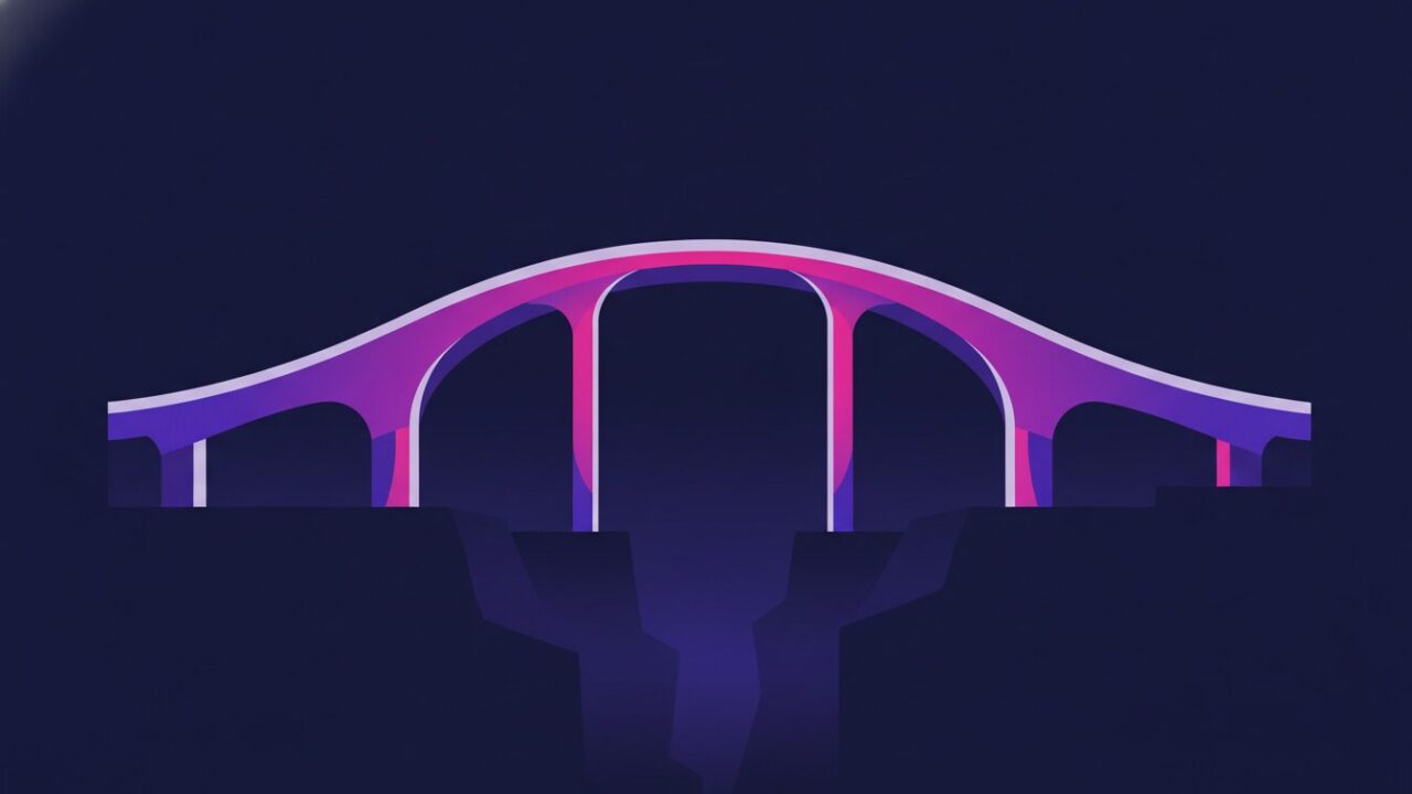 Abstract TokenPR illustration accompanying the article “Bridge Architectures and Their Trust Assumptions”